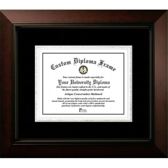 Satin Black & Black Silver Certificate Frame