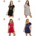 thumbnail image 5 of Ladies solid color cute high quality cotton nightdress irregular tail casual plus size cartoon nightdress, 5 of 15