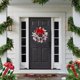 thumbnail image 4 of Fiudx Liquidación de ofertas flash Adornos navideños para puertas, coronas, bolas navideñas, ramitas de cedro, agujas y bayas rojas para puertas, ventanas, decoración exterior del hogar, 4 of 6