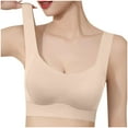 thumbnail image 2 of LLYWEY Bras for Women Seamless Bras Women Ladies Full Coverage Bra Style-1094 Women Support Bra Feature Adult Female Bralette Sports Bras Beige 36B, 2 of 6