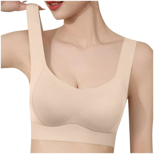 Timegard Seamless Bras for Women with Support Wirefree Full Coverage Smoothing Comfortable Everyday Bras