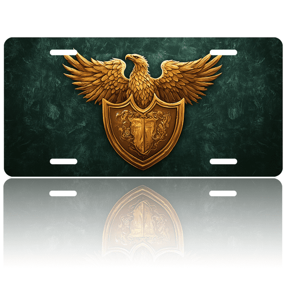 1 Pcs 2D Flat License Plate Covers & Frames, Gryffindor Crest For Decorative Front, Waterproof For Decoration Aluminum License Plate Covers & Frames Cover For Men Women, 12" X 6"