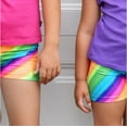thumbnail image 3 of Girls Novelty Bike Shorts | Fuchsia Sparkly Shimmer, 3 of 6