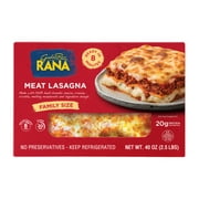 Giovanni Rana Homestyle Lasagna Meat Premium Prepared Entree Tray (Family Size, 40oz, Fresh), Refrigerated