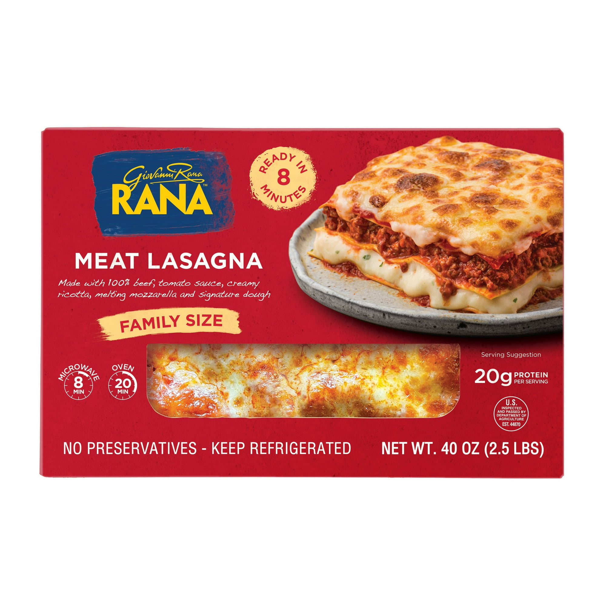 Rana Meat Lasagna, 40oz