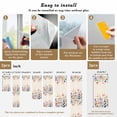 thumbnail image 6 of Spring Floral Window Privacy Film, Elegant Flowers Farmhouse Botanical Rustic Static Cling UV Sun Blocking Heat Control Window Tint Day and Night, Non-Adhesive One Way Privacy Cover 29.5''x78.7'', 6 of 7