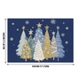 thumbnail image 3 of Christmas Placemats 11.81x17.72 Inch , Xmas Trees Snowflakes Winter Seasonal Holiday Farmhouse Kitchen Dining Table Decoration for Indoor Outdoor Dinner Party Décor (Blue), 3 of 5