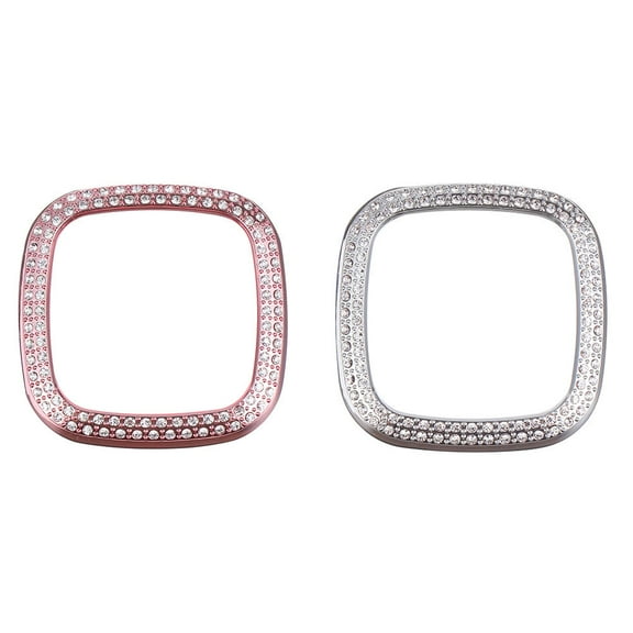 OUNONA  2 Pcs Anti-scratch Watch Shell Frame Protector Protectors Silver Case
