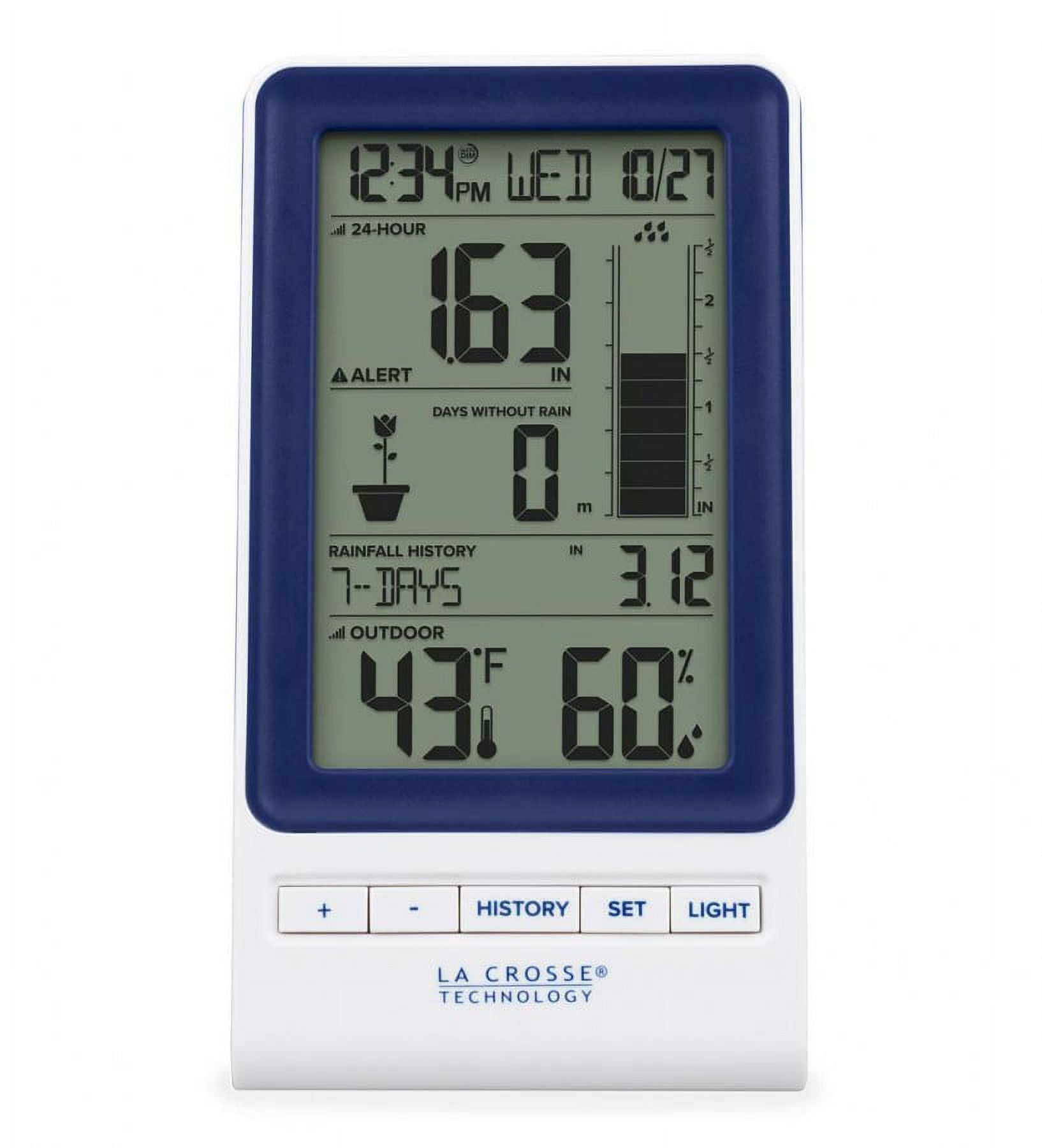 La Crosse Technology Wireless Rain Station with Temperature and Humidity, 724-1415BL