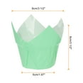 thumbnail image 2 of 50Pcs Forros para Cupcakes de Tulipán, Papel Estándar para Hornear, Envoltorios Antiadherentes Desechables para Cumpleaños, Banquetes y Fiestas, Azul, 2 of 6