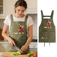 thumbnail image 1 of Lunxisen 1 Pcs Waterproof Kitchen Apron for Adults Cooking Stain Resistant Chef Smock Workwear Home Dining Prep, 1 of 9