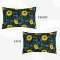 thumbnail image 2 of Balery Sunflowers And Blue Flower Bedding Queen Pillow Cases - Envelope Closure - Soft Brushed Microfiber Fabric - Shrinkage and Fade Resistant Pillow Cases-14"x20", 2 of 6