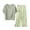 Green, variant on Runfenguu Girls Summer Outfits Women' Casual Loose Print Short Sleeve V-Neck Blouses Pants Sets