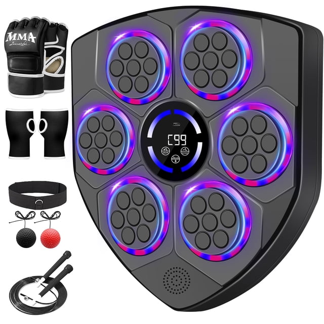 Máquina de Boxeo Musical JUOIFIP para Adultos con 9 Modos y 9 Velocidades