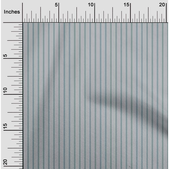 oneOone Organic Cotton Poplin Twill Fabric Vertical Stripe Print Fabric By The Yard 42 Inch Wide
