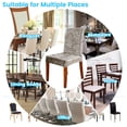 thumbnail image 4 of Chair Protector Cover Slipcover Pack of 4, Stretch Removable Washable Spandex Chair Cover for Dining Room Wedding Banquet Decoration, 4 of 9
