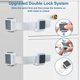 thumbnail image 2 of Child Safety Cupboard Locks 6 Pack Adjustable Cupboard Locks for Kitchen Cupboards Baby Safety Fridge Lock Cupboard, 2 of 4