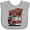 AC-Heather Grey, variant on Inktastic Little Brother Fire Truck Boys Baby Bib