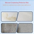 thumbnail image 3 of Clear Silicone Mat for Kitchen Counter, Waterproof Non Slip Countertop Protector Mat, Large Heat Resistant Silicone Place Mat, Silicone Table Mat, 23.42" *15.67"*1MM, Clear, 3 of 8