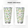 thumbnail image 3 of KLL Frog Wear Chef Hat Print 40oz Stainless Steel Insulated Car Cup with Spillproof Lid - Keep Your Drink Hot or Cold on the Go-Straw Three-piece Set, 3 of 8