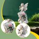 thumbnail image 1 of Decoración de jardín plana 2D que representa a una niña, estaca para maceta, fácil instalación, adorno para césped, decoración de jardín para, 1 of 8