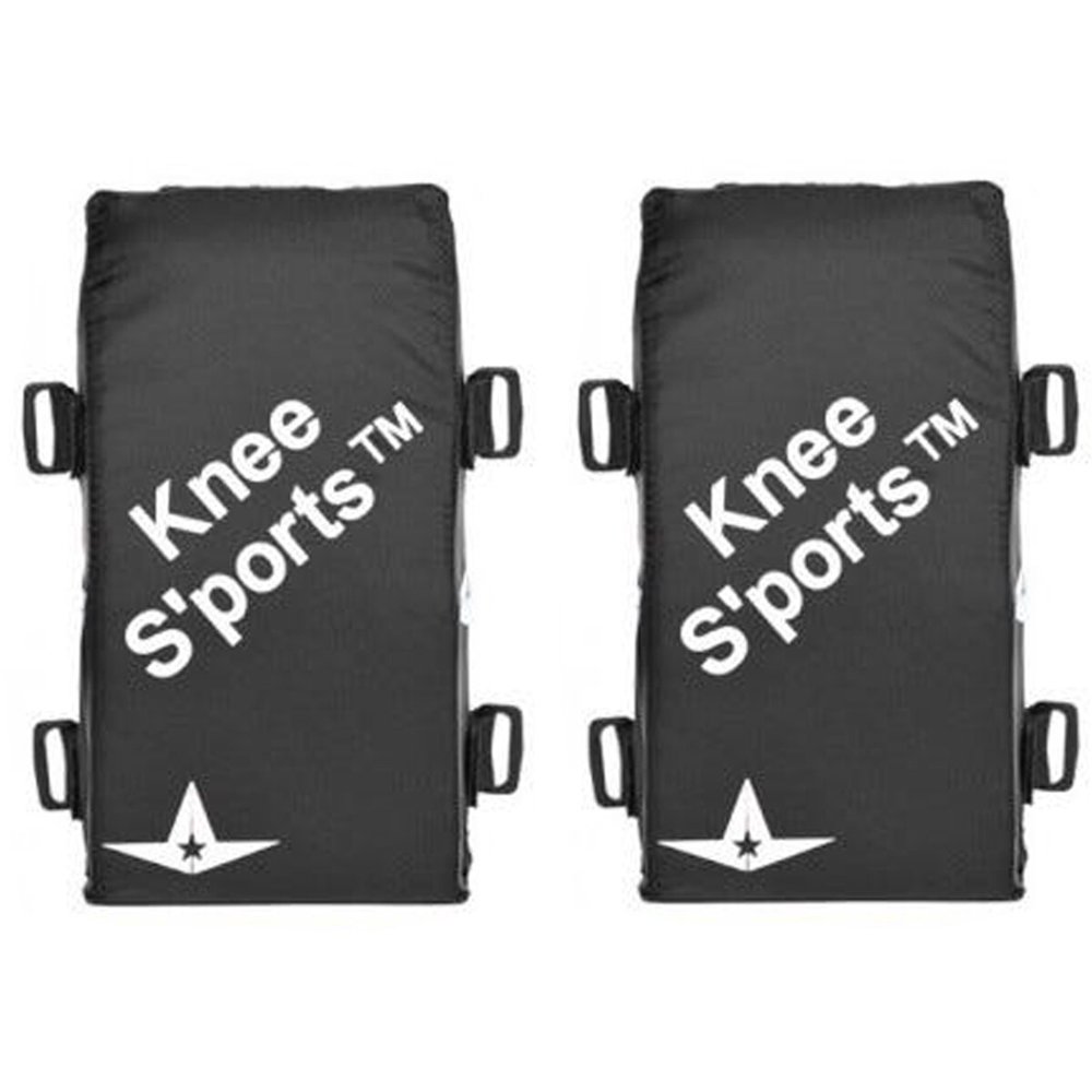 All Star Youth DeltaFlex Catcher`S Knee Savers Black