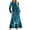 Blue, variant on WFJCJPAF 2025 New Halloween Halloween Dresses for Women Plus Size,Women's Fashion Casual Printed Long Sleeve Round-Neck Dress - Orange XXL