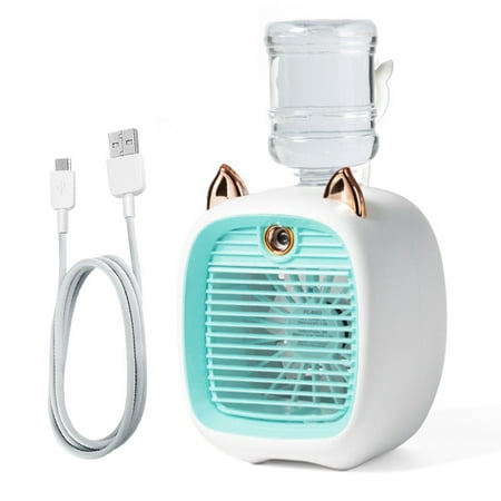 

USB Rechargeable Desk Mini Cooling Fan Air Cooler With Water Tank Portable Home