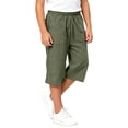 thumbnail image 3 of CONZONE Kids Boys Capri Pants Wide Leg Casual Pants for Child Elastic Waist Drawstring Back To School Athletic Jogger Pants with Pockets, 3 of 7
