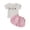 Pink, variant on THDHVS Girls Summer Outfits,Casual Short Sets for Kids,Fashion Girls' Casual Short Sleeve Round Neck Collar Botton Solid Short Pants Sets