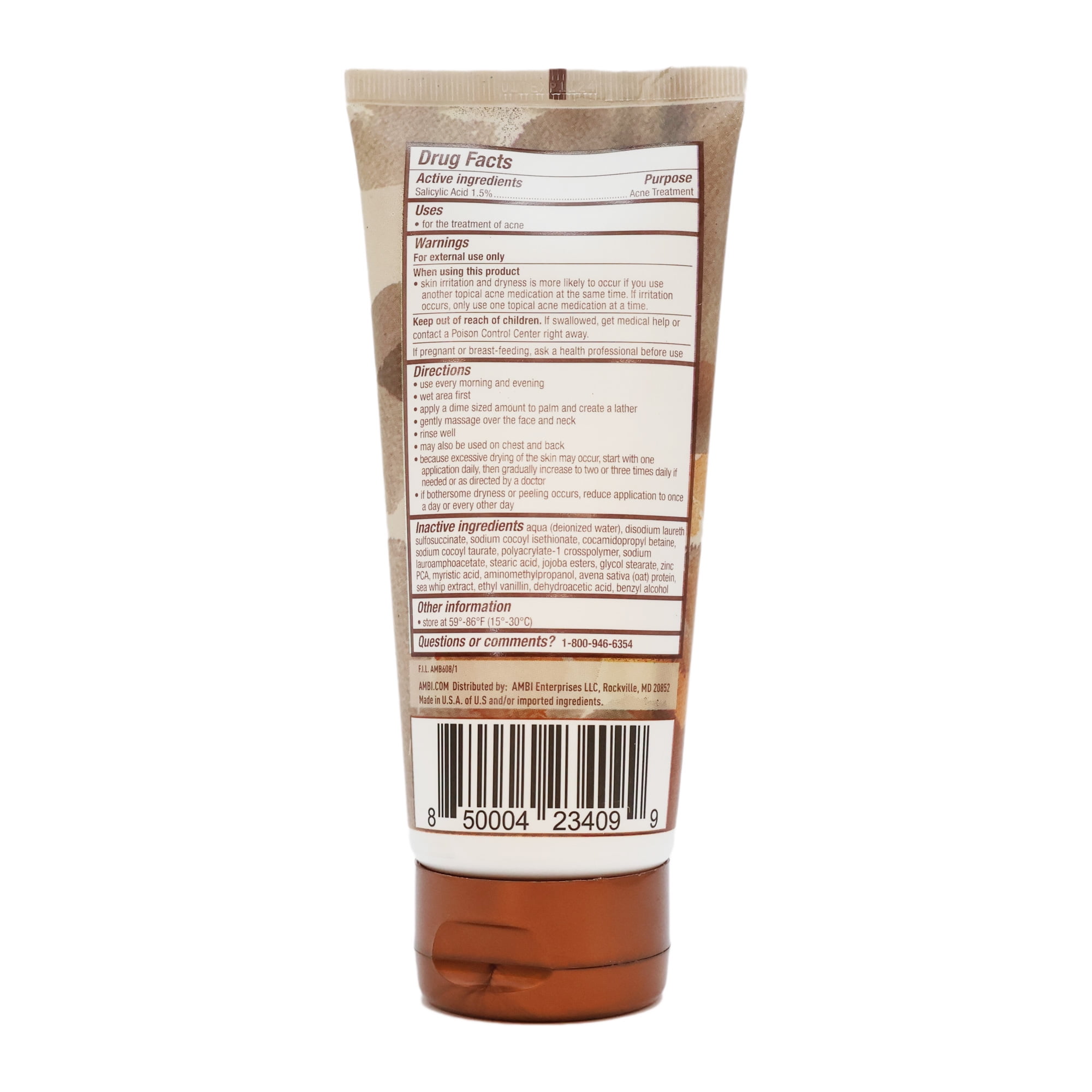 Ambi Evenclear Exfoliating Wash, 5 Oz., Pack of 6