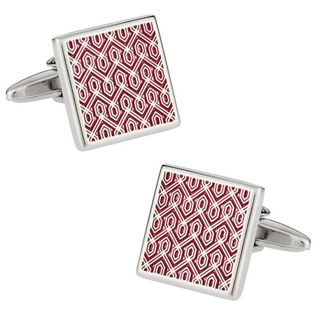 Red Tapestry Middle East Cufflinks by Cuff-Daddy