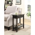 thumbnail image 2 of Convenience Concepts American Heritage Table d'Appoint à Dessus Rabattable, Fini Bois Noir, 2 of 5