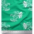 thumbnail image 1 of Soimoi Rayon Fabric Leaves & Floral Artistic Printed Craft Fabric by the Yard 56 Inch Wide, 1 of 3