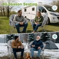 thumbnail image 7 of Sunyrisy Oversized Heated Camping Chair, Folding Outdoor Chair with 3 Heat Settings, Dual-Zone Heating, Supports up to 500 lbs, Portable Heated Chair for Camping, Fishing and Sports Events, 7 of 7