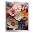 thumbnail image 2 of Designart "Artistic Harmony Of Beige And Pink Pansies" Pansies Floater Framed Wall Decor, 2 of 5