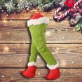 thumbnail image 6 of Green Elf Legs for Christmas Decorations 15.7" Christmas Elf Stuffed Legs Stuck Tree Topper Elf Body Ornament Pose-able Plush Legs for Garland Tree Party Xmas Holiday Decor, 6 of 7