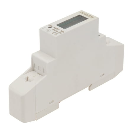 

NUOLUX 220V 5(32)A Din Rail Single Phase Analog Counter Electricity Power Consumption Wattmeter Energy Meter White (Register Type)