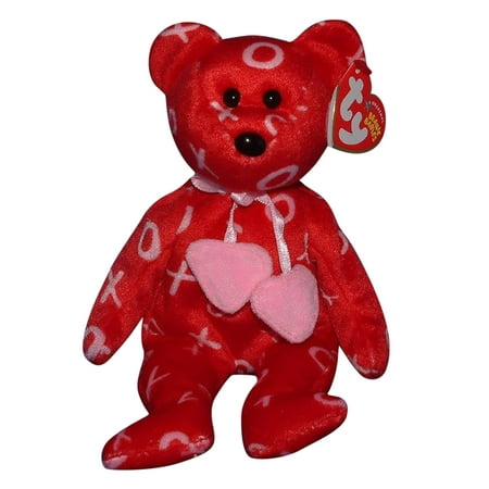 Ty Beanie Baby: Kiss-kiss the Bear | Stuffed Animal | MWMT s