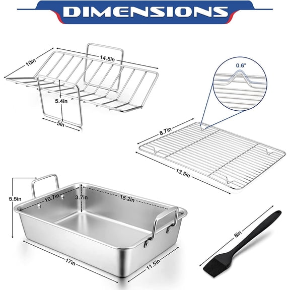Roasting Pan with Rack Set