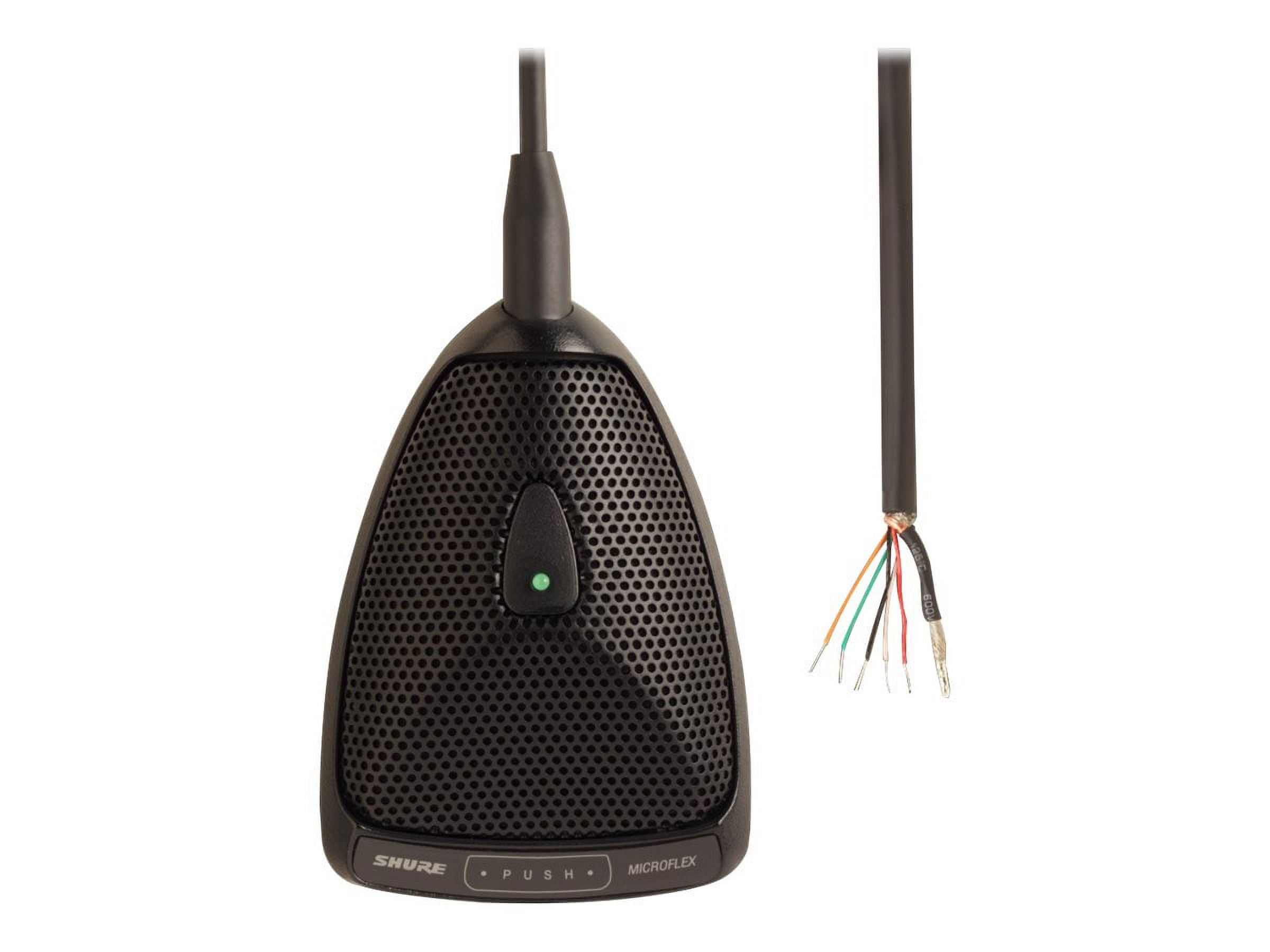 Shure Microflex MX392/C Wired Electret Condenser Microphone, Black