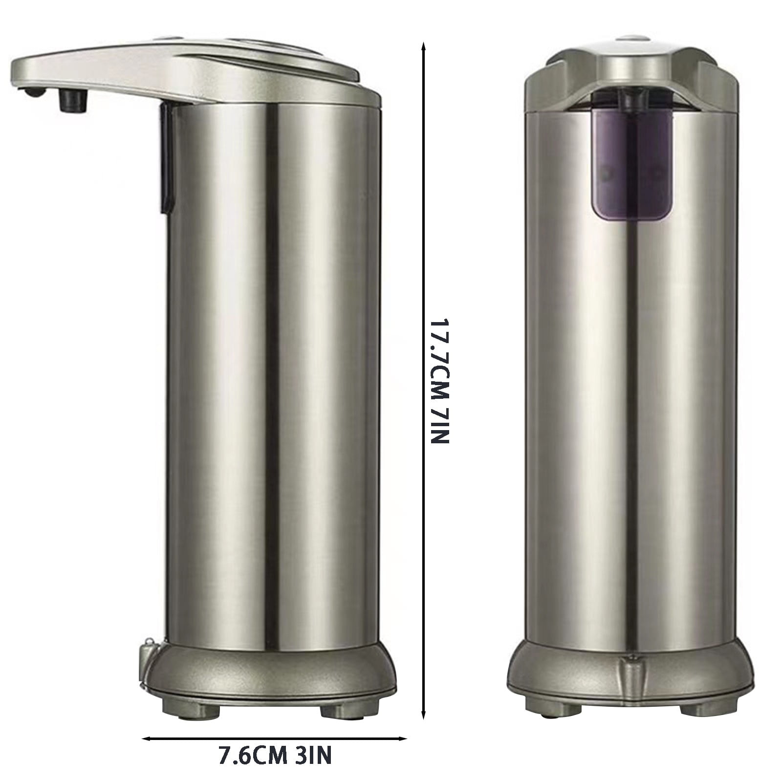 1 Pcs Automatic Soap Dispenser, Stainless Steel Touchless Pump, Smart Liquid Soap Dispenser, Hand Soap Dispenser for Bathroom Kitchen School Hotel