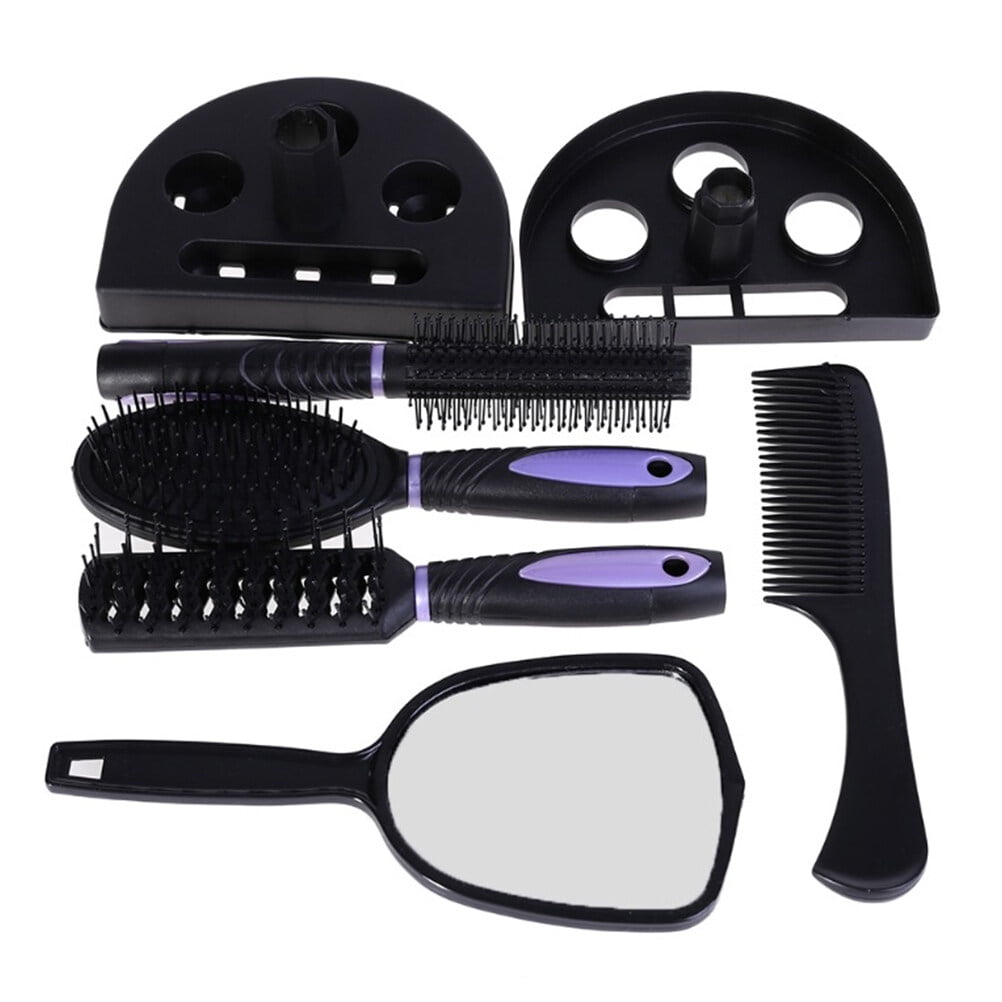 Comb mirror set 5pcs Professional Hair Salon Hair Comb And  display picture 1