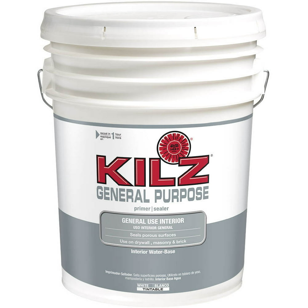 KILZ General Purpose Interior WaterBase Primer, 5 Gallon