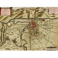 thumbnail image 2 of Vintage Maps 32x25 White Modern Wood Framed Museum Art Print Titled - Turin or Torino and Its Envisons 1700, 2 of 4