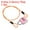 Orange, Pink, variant on Uxcell 3 Digit Combination Padlock Steel Security Cable 1.6Ft Travel Chain Lock, Silver