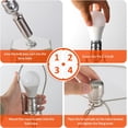 thumbnail image 4 of Touch Control Table Lamps Set of 2, Modern Silver Mirror Bedside Lamp with 2 USB Ports, 3-Way Dimmable Real Marble Gold Nightstand Lamp for Living Room, Bedroom Home Office Hotel Bar, 4 of 7
