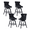 Black, variant on Set of 4 360 Swivel Swivel Velvet Counter Heght Barstools with Button Tufted Decoration and Wooden Legs, and Chrome Nailhead Trim, Leisure Style Bar Chairs,Bar stools