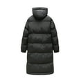 thumbnail image 6 of YLSDY Men's Winter Puffer Jacket Warm Thick Long Down Coat Hooded Overcoat Dark Gray L, 6 of 9