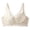Beige, variant on Levmjia Women's Comfortable Bra Breathable No Wire Bralette Adjustable Straps Cotton Underwire Free for Everyday Wear Plus Size 34-46B/C Multi Colors